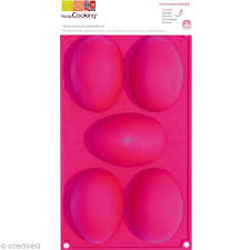 Moule Silicone Oeuf De Paques 5 Demi Oeufs De 10 X 7 Cm Moule A Chocolat Creavea Moule En Silicone Moule Chocolat Chocolat Maison