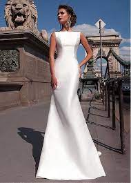 File 9d3a1010a7 Large Satin Mermaid Wedding Dress Boat Neck Wedding Dress Bridal Dresses