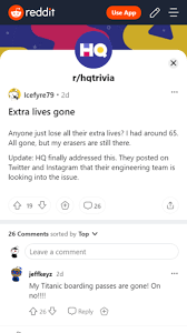 That yusupov remains ceo, but declined to answer questions about its new owners. Hq Trivia Extra Lives Gone Missing Issue Gets Officially Acknowledged