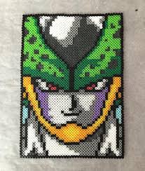 Perfect Cell Dragon Ball Perler Beads By Momofheathens Perler Bead Art Hama Art Pixel Art Dragon ball z pixel art grid.