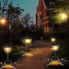 Sunwind Solar Powered Garden Lights 6 Pack Square Waterproof Outdoor Path Lights Sol Solar Lights Garden Solar Landscape Lighting Solar Powered Garden Lights