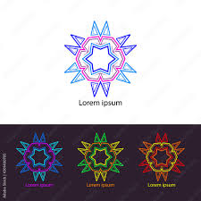 Psychedelic trans logo icon set. Logo hypnosis Stock Vector | Adobe Stock
