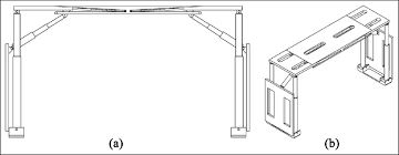 And using sektion support brackets, you can anchor the kitchen island to the floor to make it level. The Schematic Of The Advance Support Bracket A Front Schematic Download Scientific Diagram
