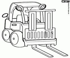 100% free trucks coloring pages. Forklift Coloring Page Printable Game