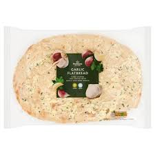 Sprinkle with 1/2 of the parmesan cheese. Morrisons Garlic Flatbread Morrisons