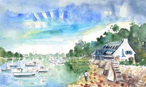 Les meilleures photo arradon des internautes. La Pointe Arradon In Brittany Painting By Miki De Goodaboom Artmajeur