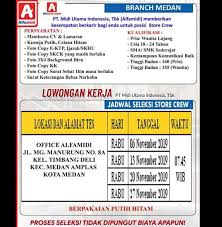 Loker di kimstar tanjung morawa. Lowongan Kerja Alfamidi Pt Midi Utama Indonesia Di Medan 2019