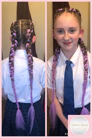 It's so nice to have, the hair is not in the way and it looks good. Mermaid Braids With Purple Braid Extensions Added Mermaidbraids Mermaid Braid Braids With Extensions Braid In Hair Extensions