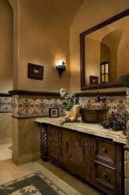 The tuscan floral print has a classic look. View 30 Photos Of This 9 400 000 5 Bed 9 5 Bath 10863 Sqft Single Family Home Located At 10995 E Wingspa Tuscan Bathroom Decor Tuscan Bathroom Tuscan House