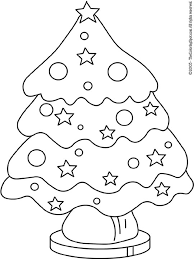 Colour the snowy parts white to make the tree look real. Coloring Pages Of Christmas Trees Coloring Home