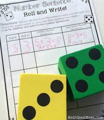 writing addition and subtraction number sentences
