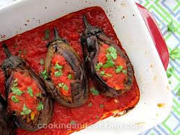 Persian Stuffed Eggplant Bademjan Shekam Por Cooking And