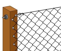 To remove the chainlink afterwards would be very difficult and take a lot of time. Chain Link Fencing Erecting A Chain Link Fence Diy Doctor