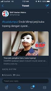 Encik mimpi dipaksa buka topeng oleh harry khalifah! Headsink Kultusrakyat On Twitter Encik Mimpi Dah Buka Topeng Gais Pendedahan