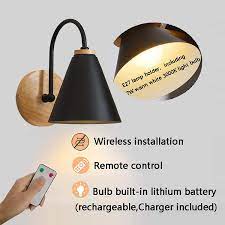 Bring some light into your home without calling an electrician with this clever diy wireless wall sconce hack from nesting with grace! Buy 1 Pack Wall Lamp Battery Operated Led Wall Sconces Indoor Wireless Dimmable Wall Sconce Light Fixture For Room Lighting Remote Controlled Rechargeable Light Bulbs Included Color Black Online In Uae B0916552hd