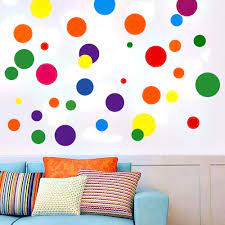 Hey all, today i'm talking all about how to transform a room in the easiest way possible: Juslike Removable Multi Color Polka Dot Wall Decals Circle Dots Wall Stickers Diy Wall Art Decor Nursery Decals Just Peel And Stick Kids Rooms Decal Home Decorations Decor Walmart Com Walmart Com