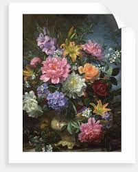 Mixed media art & collage art. Peonies And Mixed Flowers Posters Prints By Albert Williams