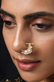 Umrao Kundan Nosepin Nose Ring Indian Jewellery Design Earrings Nose Jewelry