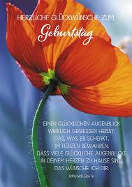 Postkarte Herzliche Gluckwunsche Zum Geburtstag 10 St Rote Mohnblume Kaufen Bei Jager Graf Gbr