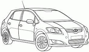 Print now 45 cars coloring pages for kids. Toyota Auris Coloring Page Jpg Coloring Home