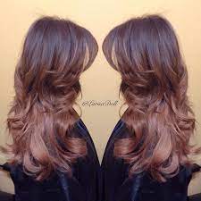 Beige Brown Melted Into A Rose Brown Ombre In Love Hair Beauty Hair Hair Makeup