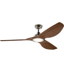 Has a very classic design. Kichler 300365pn Imari 65 Inch Polished Nickel With Walnut Blades Ceiling Fan