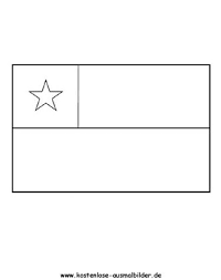 Ausmalbild Fahnen Flagge Chile Fahnen Ausmalen Chile