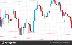 Stock Exchange Market Candlestick Chart Stock Vector