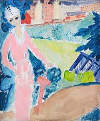 Sigrid Hjerten Swedish 1885 1948 Walk In Pink 1914 European Art Art Illustration Art