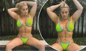 Ex-UFC star Paige VanZant puts on an eye-popping display in a busty neon  green bikini | Daily Mail Online