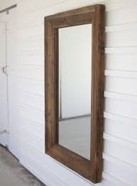Kalalou Recycled Rectangle Wood Framed Mirror Wood Framed Mirror Mirror Frames Framed Mirror Wall
