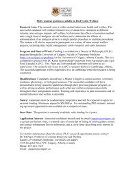 Oct 03, 2021 · veterinary doctor cover letter examples. Ph D Student Position Available In Beef Cattle Welfare Research