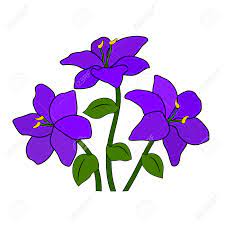 African violet violet flower drawing, transparent png is a hd free transparent png image, which is classified into hawaiian flowers png,spring flowers png,purple. A Bouquet Or A Bed Of Purple Lilac Violet Flowers Six Petals Royalty Free Cliparts Vectors And Stock Illustration Image 112340642