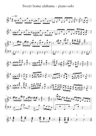Sweet Home Alabama Piano Solo Lynyrd Skynyrd Sheet Music For Piano Solo Musescore Com