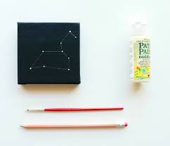 Diy Constellations Simple But Sweet Art On Canvas Constellation Art Art Gallery Wall Canvas Art