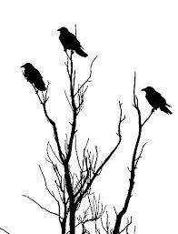 Black grunge tree and bird silhouette isolated on white background. Pin By Sleeping Valas On Paint The Canvas Silhouette Art Tree Stencil Bird Stencil