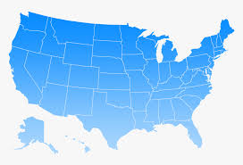 Robinson projection with us state boundaries. Blue Us Map Png Clipart Png Download United States Map Png Transparent Png Transparent Png Image Pngitem