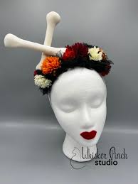 Halloween Floral Fascinator