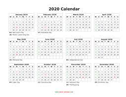 You can download or print any of the formats that suits your needs. 2020 Calendar Free Template Verat