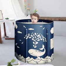 Adultpvc folding portable bathtub fast. 1 Single Barrel 100x77x56cm Foldable Soaking Bathing Tub With Thermal Foam To Keep Temperature For Adults Freestanding Shower Stall 393022in Portable Bathtub Freestanding Bathtubs Saidli Kitchen Bath Fixtures