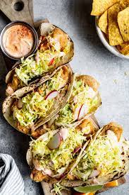 In a small mixing bowl or measuring cup, whisk together egg yolk and seltzer water until smooth and fizzy. Gluten Free Fried Fish Tacos With Chipotle Baja Cream Snixy Kitchen