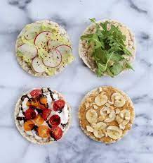 4 Rice Cake Topping Ideas Rice Cakes Toppings Rice Cakes Healthy Afternoon Snacks