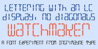 Created by david j patterson in techno lcd styles with 100 sample: Alarm Clock Fonts Myfonts