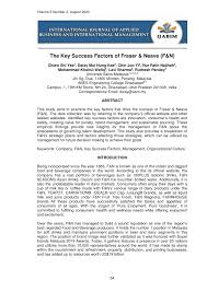 The oppo reno 5f is powered by a mediatek mt6779v helio p95 (12 nm) cp. Pdf The Key Success Factors Of Fraser Neave F N