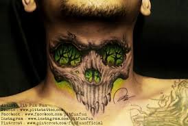 A crown neck tattoo design for neck. Neck Tattoo Aleksandar Alex Trueartists