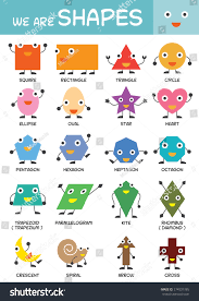 Check spelling or type a new query. Kids Basic Shapes Chart Kindergarten Preschool Royalty Free Stock Vector 274531385 Avopix Com