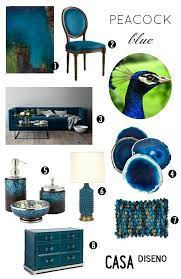 Color Chic Decorating With Peacock Blue Decorating Peacockblue Decor Peacock Room Decor Peacock Decor Peacock Living Room