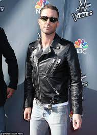 Adam Levine Shaves Half His Head For New Punk Rock Look Black Leather Biker Jacket Adam Levine Biker Jacket