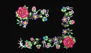 The pattern is only half so it will fit on two 8.5 x 11 sheets of paper. Ojibwe Floral Clipart Best Free Library