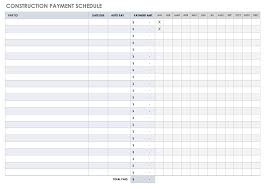 The draw includes doors and windows installed, drywall installed, exterior siding or painting complete. Free Construction Schedule Templates Smartsheet